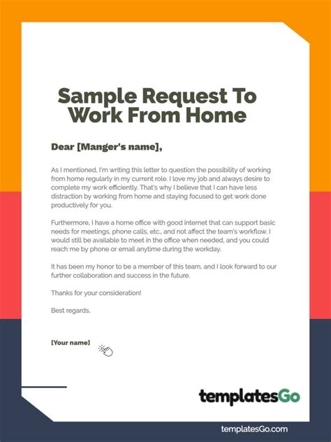 work from home examples
