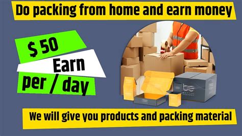 work from home packing jobs near me full time