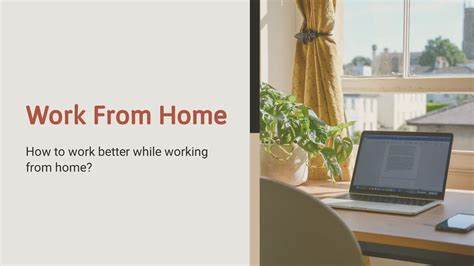 work from home presentation template