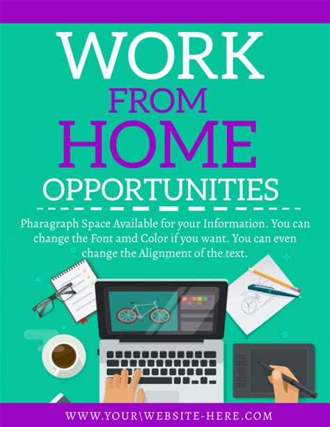 work from home template free
