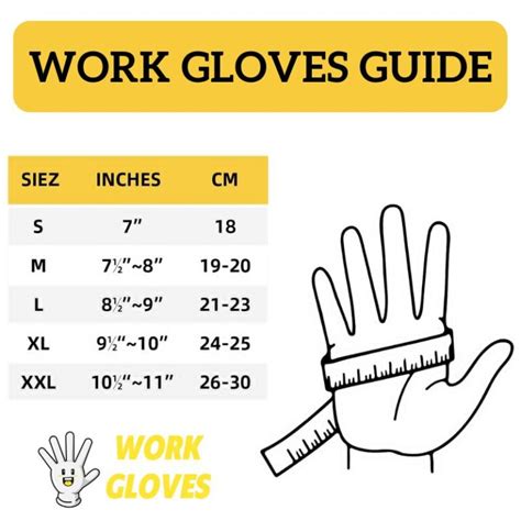 Work Gloves Sizes