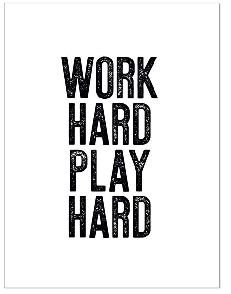 Work Hard Printable Stencil