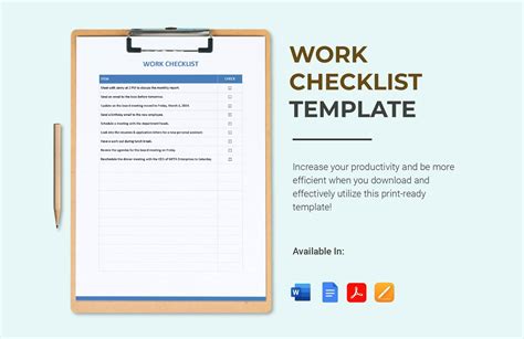 Work List Template