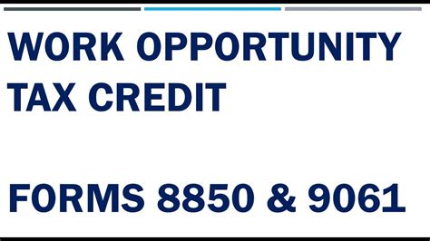 work opportunity credit 8850