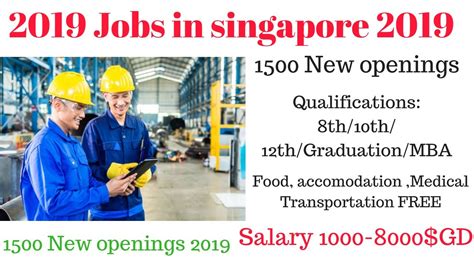 work permit job vacancy in singapore