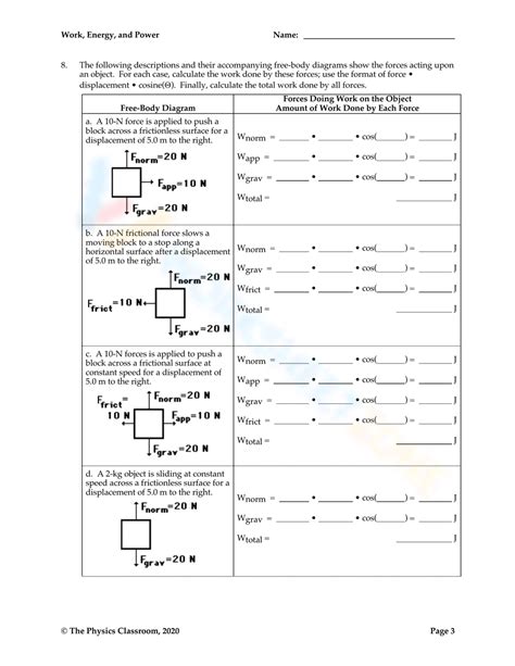 Work Power And Energy Example Problem