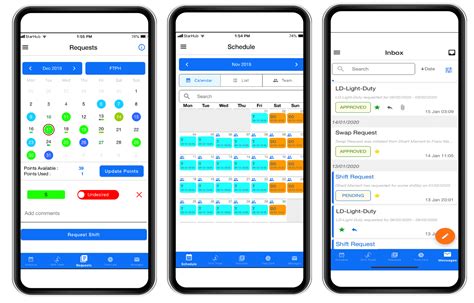 work schedule mobile app reviews