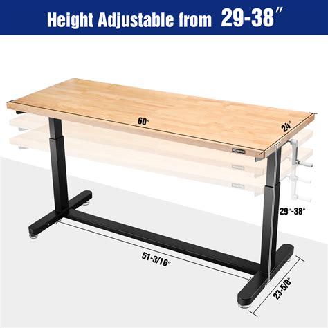 Work Table With Adjustable Legs