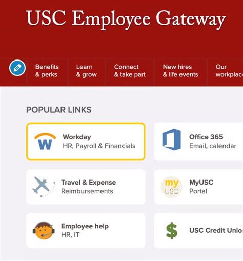 workday usc