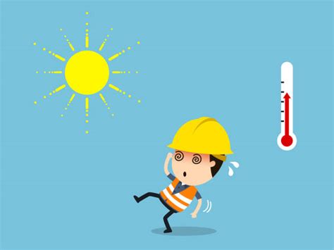 worker cartoon heat stress