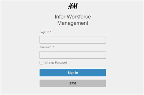 workforce management - login