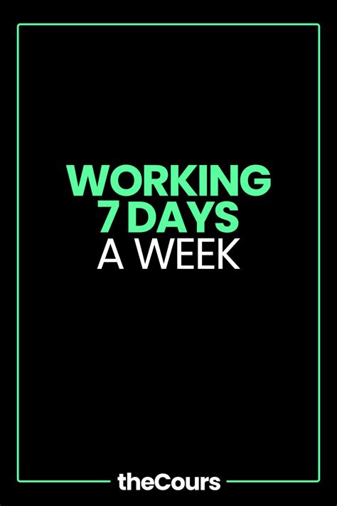 working 7 days a week law