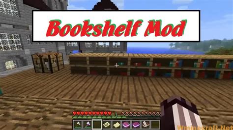Working Bookshelf Minecraft Mod