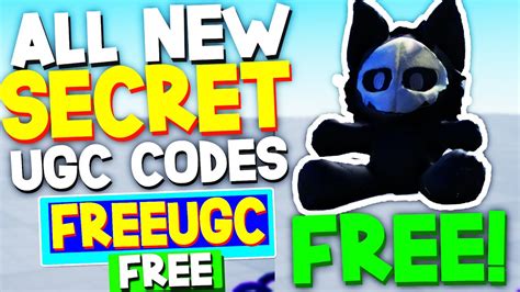 working codes in the free ugc circle game