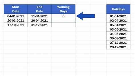 working days from today calculator