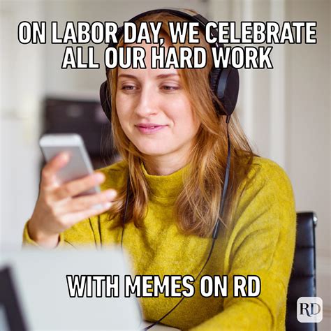 working on labor day meme