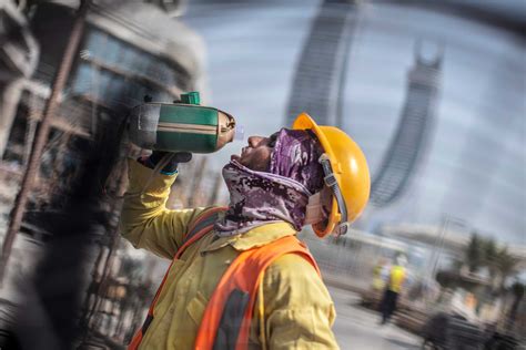 working under extreme heat conditions