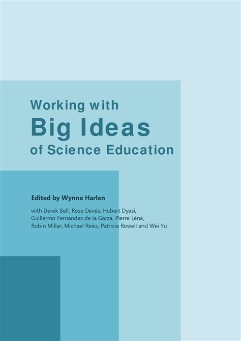 working with big ideas of science education