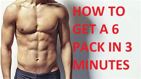 Workouts To Get A Six Pack Fast