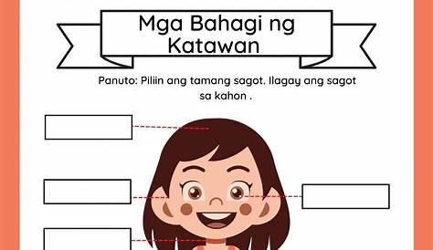 Bahagi Ng Mukha At Katawan Worksheet For Grade 1 Mukha Sumikat | Images