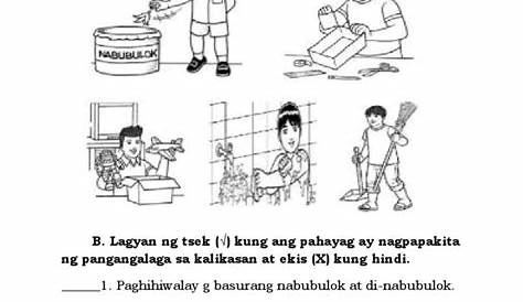 Worksheet Pangangalaga Sa Kalikasan Grade 3