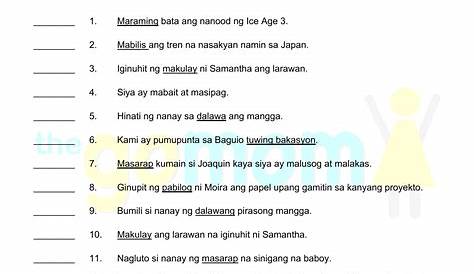 pang-abay worksheets - philippin news collections