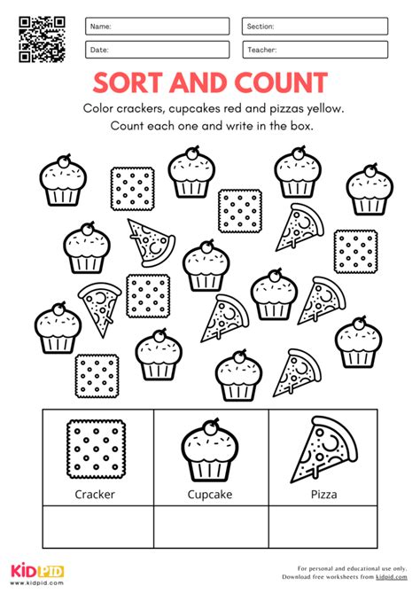 Worksheet For Kindergarten Count