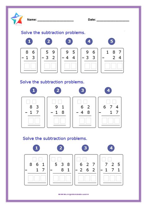 Worksheet For Math Grade 3