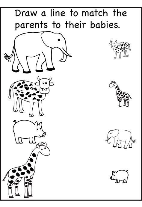 Worksheet For Nursery Printable