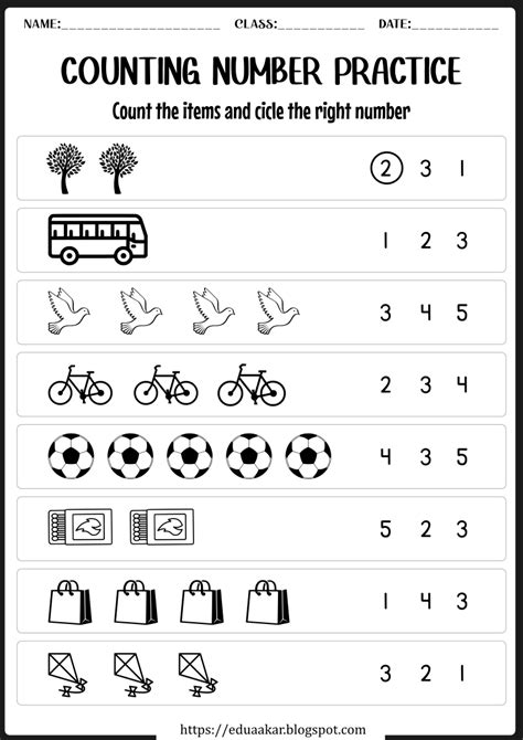 Worksheet Kindergarten Counting Plus