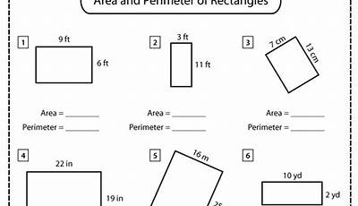 Worksheets On Perimeter And Area