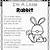worksheets poems the rabbit