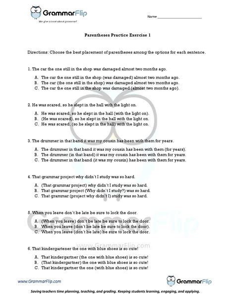 1 Number X 2 Numbers In Parenthesis Worksheets