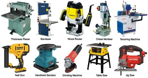 Workshop Machines Names