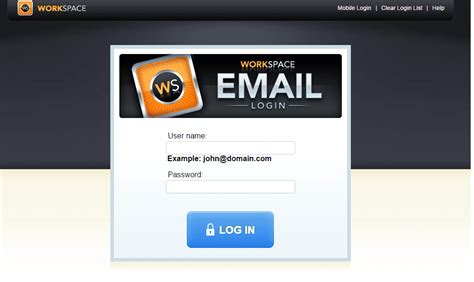 workspace login secureserver email