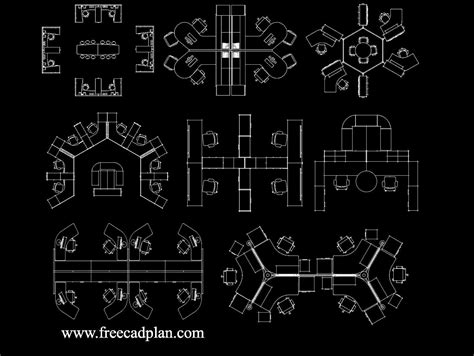 Workstation Desk Dwg