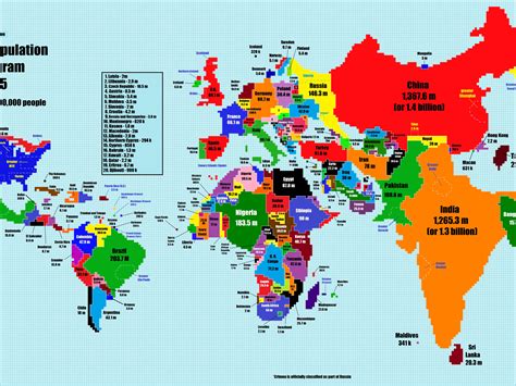 World Map Countries By Size