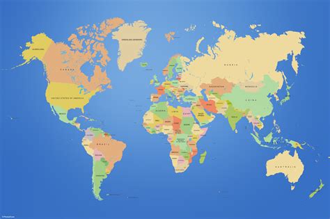 World Map Countries Picture
