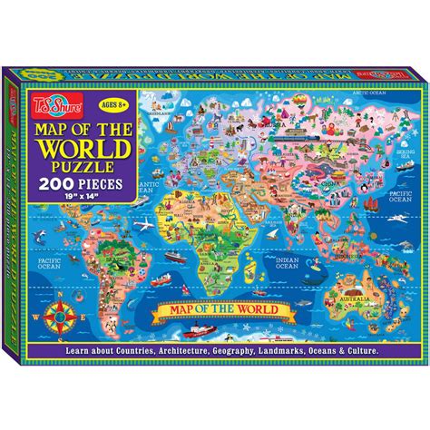 World Map Jigsaw Country Pieces