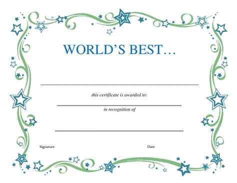 Award Certificate Template Celebrate Achievements