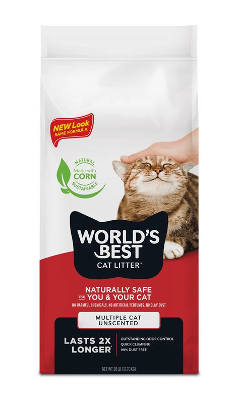 world's best quick clumping unscented cat litter 6.35 kg