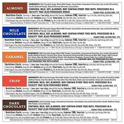 world's finest chocolate bars ingredients