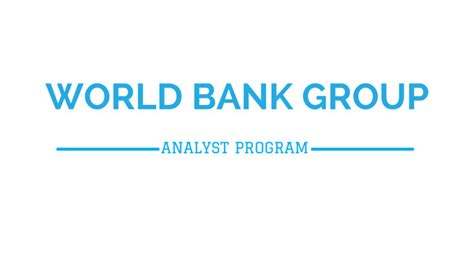 world bank group analyst program 2026