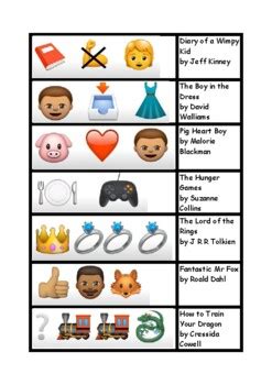 world book day emoji quiz