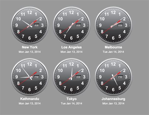 world clock time zones app