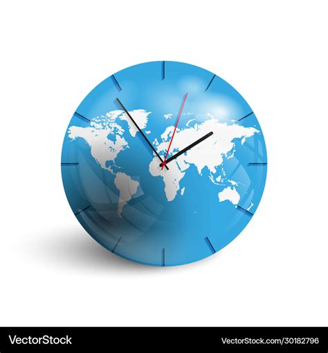 World Clock With Globe
