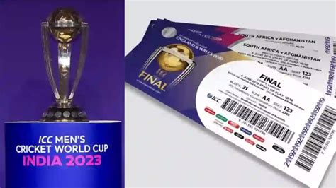 world cup 2023 cricket tickets price