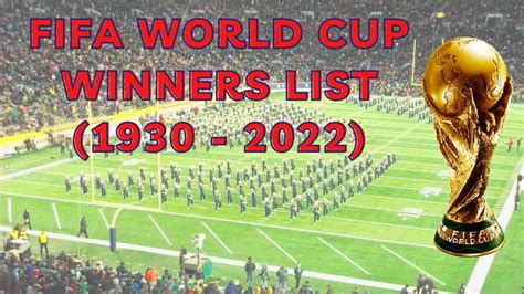 world cup final winners list