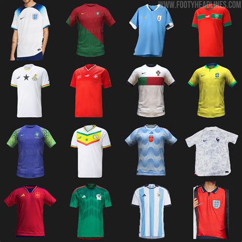 world cup football kits