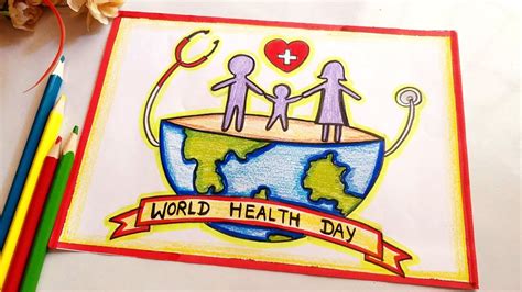 world health day poster drawing